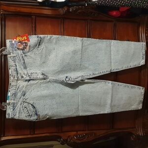 NWT Vtg Plus Sz Gitano Acid Washed Jeans sz 38/24W